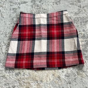 Plaid mini skirt